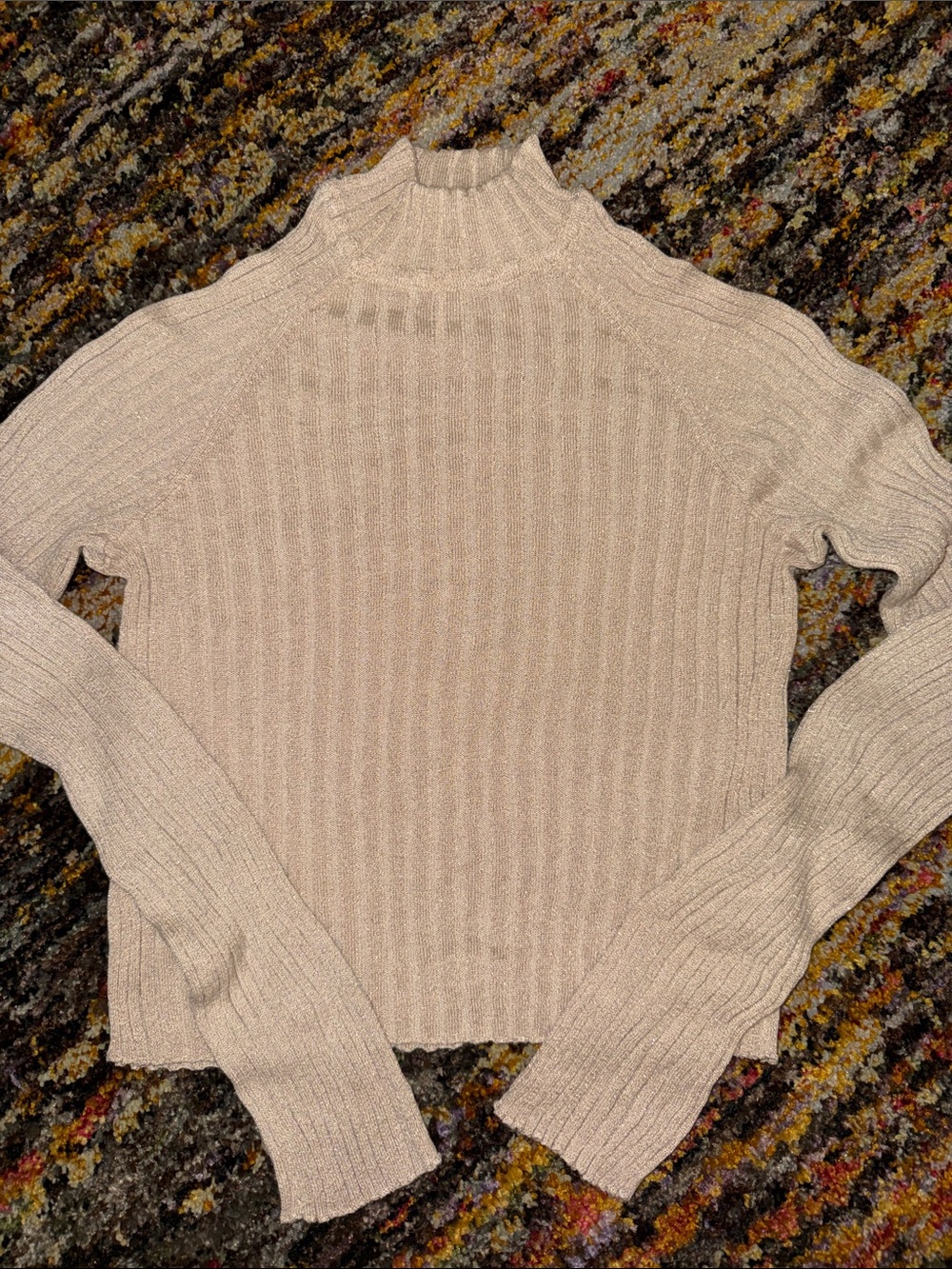 Ribbed Turtleneck Sweater XS